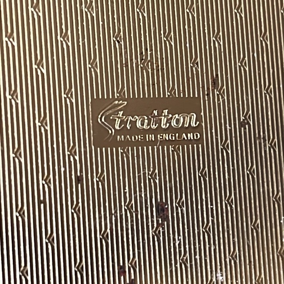 Vintage Marbled Jade Green Stratton England Empty Compact - Picture 10 of 13